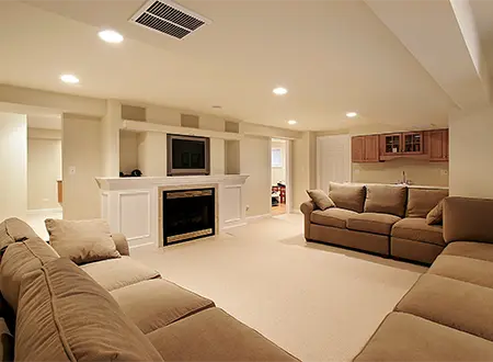 Average Basement Remodeling in Boston area