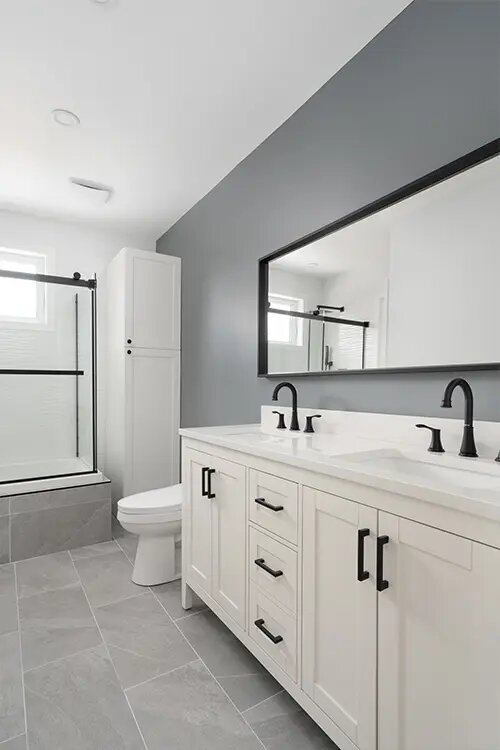 Modern Basic Bathroom Remodeling with Contemporary Elements